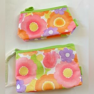 Cosmetic bags set of 2
